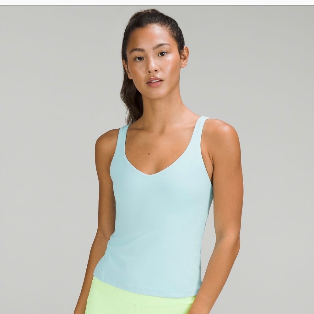 Lululemon Align Waist Length Tank Top in Size 4, light green